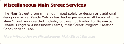 Miscellaneous Main Street Services